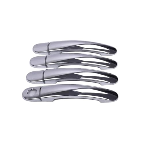 MZEER Für Für Rapid 2011-2019 Schwarz Chrom Automobil Fahren Türgriff Abdeckungen Styling Zubehör Aufkleber(Silber,1 keyhole) von MZEER