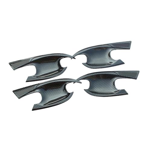 MZEER Für Hyundai Für Tucson NX4 2021 2022 2023 Auto Ersatz Türgriff Äußere Schüssel Abdeckung Schützen Trim Aufkleber Außen Teil Zubehör(Black,Door Bowl) von MZEER