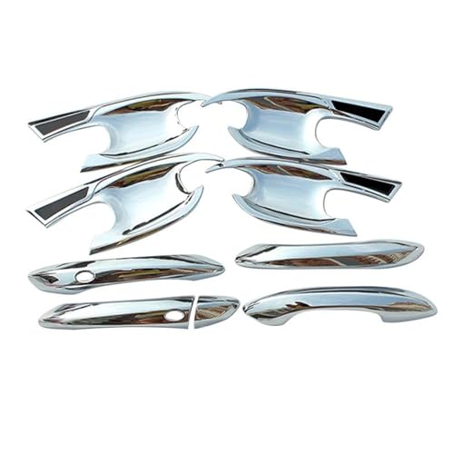 MZEER Für Hyundai Für Tucson NX4 2021 2022 2023 Auto Ersatz Türgriff Äußere Schüssel Abdeckung Schützen Trim Aufkleber Außen Teil Zubehör(Silber,8pcs) von MZEER