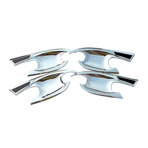 MZEER Für Hyundai Für Tucson NX4 2021 2022 2023 Auto Ersatz Türgriff Äußere Schüssel Abdeckung Schützen Trim Aufkleber Außen Teil Zubehör(Silber,Door Bowl) von MZEER