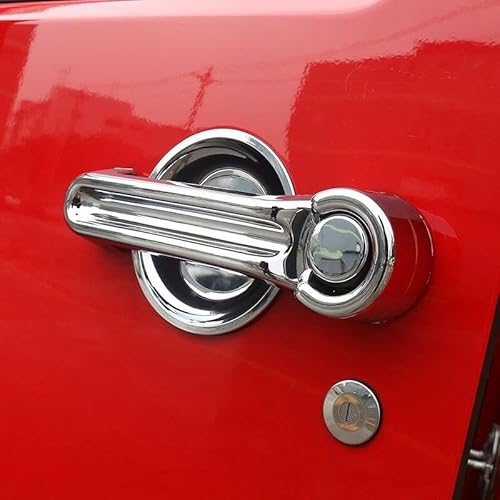 MZEER Für Jeep Für Wrangler JK 2007-2017 Auto Außenteil Dekorationen Kit Für 2/4 Türen Türgriff Schüssel Abdeckung Trim Aufkleber(Blue,2 door) von MZEER