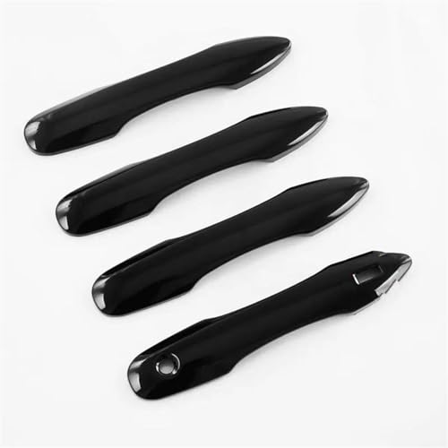 MZEER Glänzend Schwarz Chrom Auto Türgriff Abdeckung Bowl Trim Aufkleber Außen Styling Zubehör Für Toyota Für Camry 2018-2022 4 Stücke(2,1 Keyless Entry) von MZEER