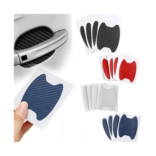 MZEER Kohlefaser-Autotürgriff-Schutzaufkleber Für Citroen C1 2 3 4 5 6 7 8 Für Berlingo Für Cactus Für Picasso Für C-Elysee Für Vts Für Aircross(Blue) von MZEER