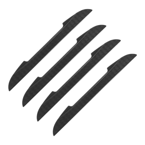 MZEER Kratzschutz, Stoßstangenschutz Griffabdeckung Schutzstreifen Auto-Seitentür-Kantenschutz 3D-Aufkleber, Auto-Styling, 4 Stück(Black) von MZEER