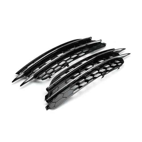 MZEER Kühlergrill Grill Vorderer Unterer Stoßfänger Für A6 C7 2012 2013 2014 2015 Nebelscheinwerferabdeckung Mit Wabengitter(Chrome) von MZEER