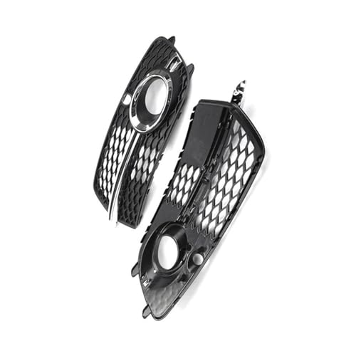 MZEER Kühlergrill Grill Vorderer Unterer Stoßfänger Nebelscheinwerfer-Abdeckung Für Q5 Für S-Line 2013–2017 8R0807682N 8R0807681S von MZEER