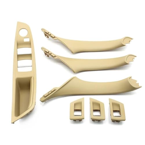 MZEER Pull Trim Abdeckung Ersatz Für F10 F11 F18 520 523 525 528 Auto Inneren Passagier Tür Panel Griff 51417225865 2 Stücke/7 Stücke Set(Beige,4 STÜCK) von MZEER