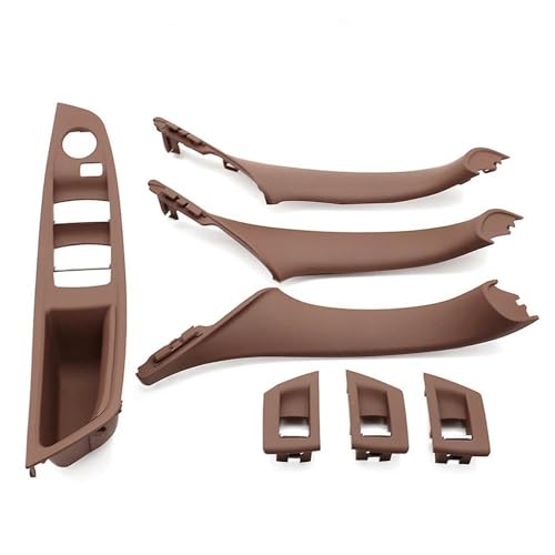 MZEER Pull Trim Abdeckung Ersatz Für F10 F11 F18 520 523 525 528 Auto Inneren Passagier Tür Panel Griff 51417225865 2 Stücke/7 Stücke Set(Braun,4 STÜCK) von MZEER