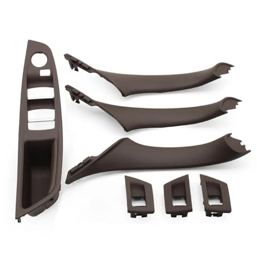 MZEER Pull Trim Abdeckung Ersatz Für F10 F11 F18 520 523 525 528 Auto Inneren Passagier Tür Panel Griff 51417225865 2 Stücke/7 Stücke Set(Moka,4 STÜCK) von MZEER