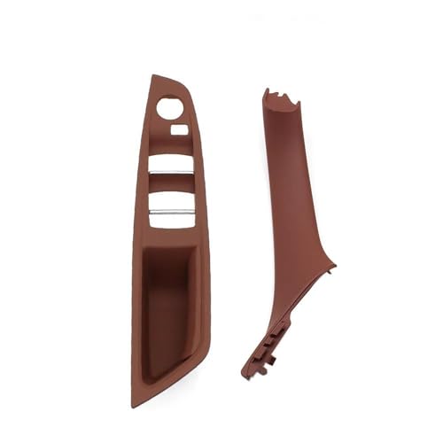 MZEER Pull Trim Abdeckung Ersatz Für F10 F11 F18 520 523 525 528 Auto Inneren Passagier Tür Panel Griff 51417225865 2 Stücke/7 Stücke Set(Red Brown,2pcs) von MZEER