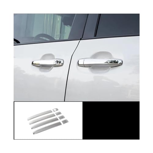 MZEER Trim Aufkleber Zubehör Edelstahl Außenteil Auto Türgriff Abdeckung Für Toyota Für Sienna 2011-2020(Silber,Handle cover) von MZEER