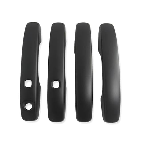 MZEER Türgriffschutzabdeckung Außenteil ABS Für Für Ranger Für Wildtrak T9 Sport XLT XLS XL 2022 2023(Black 2 smart hole) von MZEER