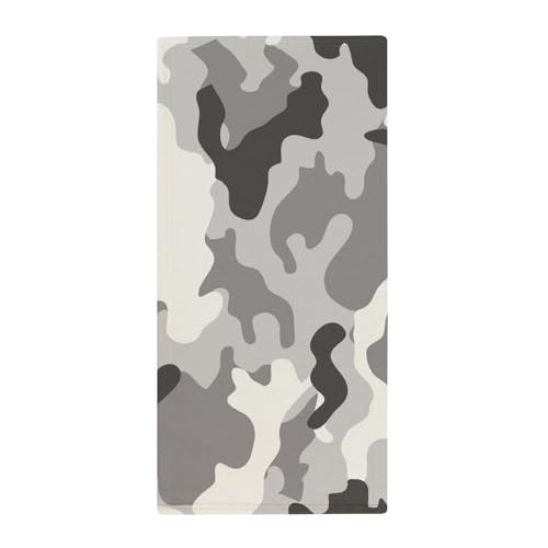 MZGFAQ Graue Tarnung Handtücher Washclappen Handtuch Maschinenwaschbar Gästehandtücher Küchentücher 73x35cm von MZGFAQ
