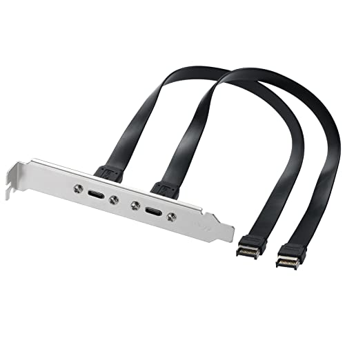 MZHOU USB 3.1 Typ-C auf Typ-E Key-A Verlängerungskabel, 2x USB-C-Ports, SuperSpeed 10 Gbit/s, Plug and Play, Windows 7/8/10/11, macOS, Linux von MZHOU