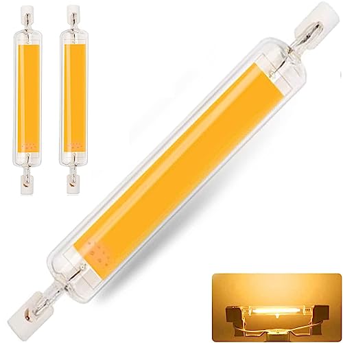MZIEIU R7S LED 118mm Dimmbar,20W R7S LED Lampen Ersatz für 200W Halogen Leuchtmittel,LED COB Warmweiß 3000K,2000LM Kein Flackern,360°Abstrahlwinkel,2er Pack von MZIEIU