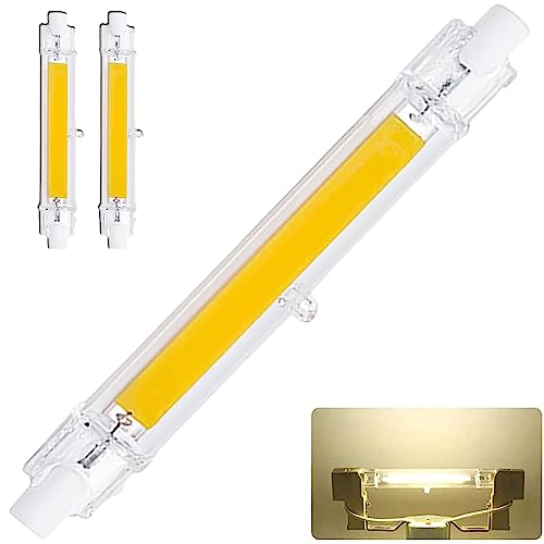 MZIEIU R7S LED 118mm Dimmbar,Naturweiß 4500K, LED COB Lampen 2000LM,20W LED R7S 118mm Leuchtmittel Ersatz für 200W R7S Halogenlampen,AC 220V-240V,360° Strahlbeleuchtung,kein Flackern,2er Pack von MZIEIU