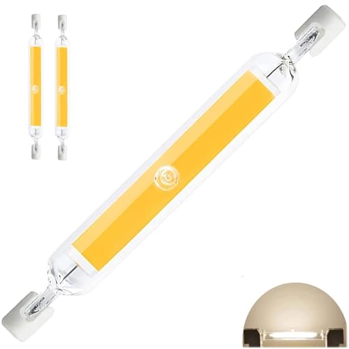 MZIEIU R7S LED 78mm Dimmbar,LED R7S 78mm 10W Leuchtmittel,Naturweiß 4500K,LED COB Lampen 1000LM,Ersatz für 100W R7S Halogenlampen,AC 220V-240V,360° Strahlbeleuchtung,kein Flackern,2er Pack von MZIEIU