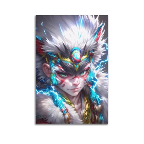 MZKSUERS Poster mit Kitsune Spirit, dekoratives Gemälde, Leinwand, Wandposter und Kunstdruck, modernes Familienschlafzimmer, Dekoration, Poster, 40 x 60 cm MZKSUERS Poster mit Kitsune Spirit, dekoratives Gemälde, Leinwand, Wandposter und Kunstdruck, modernes Familienschlafzimmer, Dekoration, Poster, 40 x 60 cm von MZKSUERS