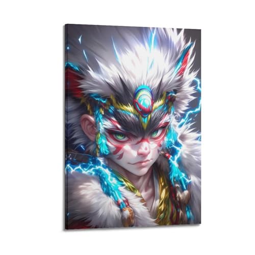 MZKSUERS Poster mit Kitsune Spirit, dekoratives Gemälde, Leinwand, Wandposter und Kunstdruck, modernes Familienschlafzimmer-Dekor-Poster, 30 x 45 cm MZKSUERS Poster mit Kitsune Spirit, dekoratives Gemälde, Leinwand, Wandposter und Kunstdruck, modernes Familienschlafzimmer-Dekor-Poster, 30 x 45 cm von MZKSUERS