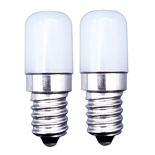 MZMing 2 Stück E14 LED-Licht 1,5W Kühlschrank Helle LED-Birne 2700K Warm Weiß 120lm Nicht Dimmbar Kühlschrank Mikrowelle Absaugventilator Nähmaschine von MZMing