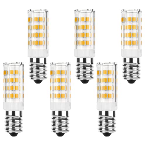 MZMing 6 Stück E14 LED Birne 4W für Dunstabzugshaube Led Warmweiß Birne 3000K Led Kühlschrank Nicht Dimmbar Leuchtmittel E14 Led Kühlschranklampe 400LM 220V E14 Energiesparlampe von MZMing