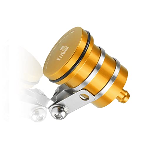 MZNBY Motorrad Bremsflüssigkeitsbehälter Kupplungstank Ölflüssigkeitsbecher Für Honda VTR1000F VTR 1000F 1998 1999 2000 2001 2002 2003 2004 Zubehör (Color : Gold) von MZNBY