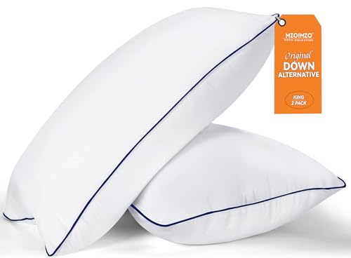 MZOIMZO Bettkissen zum Schlafen - King Size, 2er Set, kühlende Hotelqualität mit hochwertiger weicher Daunen-Alternative Füllung für Rücken-, Bauch- oder Seitenschläfer MZOIMZO Bettkissen zum Schlafen - King Size, 2er Set, kühlende Hotelqualität mit hochwertiger weicher Daunen-Alternative Füllung für Rücken-, Bauch- oder Seitenschläfer von MZOIMZO