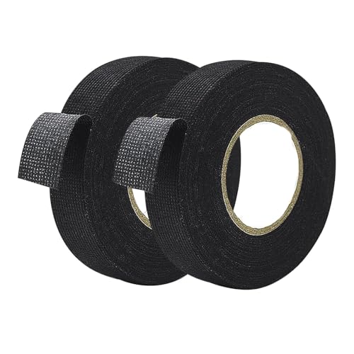 MZOYOURO 2 Rollen Selbstverschweißendes Isolierband, 15m x 19mm Isolierband Wasserdicht Schwarz, Selbstverschweißendes Klebeband, Vulkanisierban, Zum Isolieren, Reparieren und Bündeln von MZOYOURO