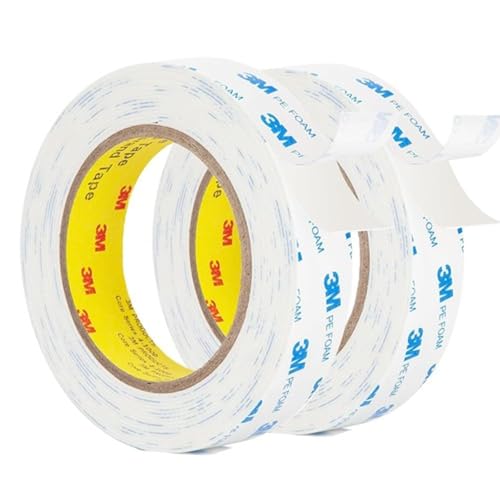 5m Doppelseitiges Klebeband, 2 pcs 15mm Hochfest, Wasserdicht für schwere Gegenstände, Schaum, Befestigung von Gegenständen von MZOYOURO