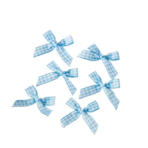 100 Stücke Mini Bogen Band Krawatte 3 * 4 cm Satin Blume DIY Handwerk Handarbeit Bowties Haarspange Party Geschenk Kleidung Dekor(Color-05) von MZPOZB