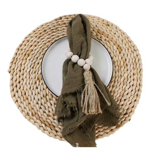 24 stücke 32x32 cm Gaze Baumwolle Serviette Wiederverwendbare Tee Handtuch Hochzeit Party Weihnachten Tisch Dekor Retro Grate servietten(24Pcs Army Green) von MZPOZB