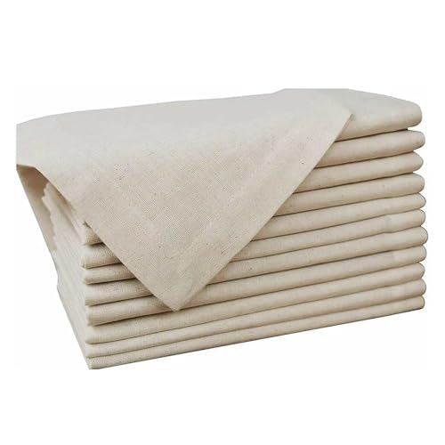 6 Stück Leinen-Dinnerservietten, Naturservietten, Weich, Saugfähig, Bequem – Ideal for Veranstaltungen Und Den Regelmäßigen Gebrauch(40x40cm) von MZPOZB