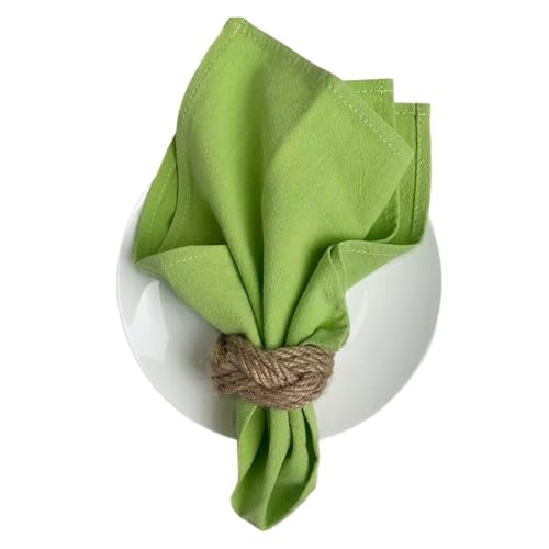 64 Stück Serviettentücher, Dunkelgrün, 30 x 45 cm, Baumwollstoff, Servietten, Küchen-/Teetischtücher for die Bauernhaus-Hochzeitsdekoration(Grass Green) von MZPOZB