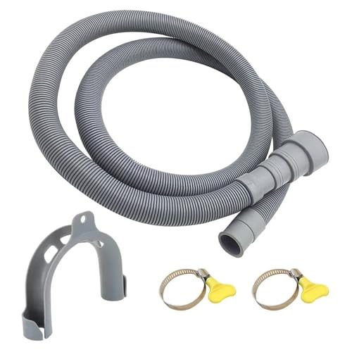 Abflussrohr Waschmaschine 1,5 Meter Abflussrohr Waschmaschine Geschirrspüler Ablaufschlauch Verlängerungsrohr mit Schlauchschellen Set Waschmaschinenzubehör Wasserablaufschlauch Universell Abflussrohr Waschmaschine 1,5 Meter Abflussrohr Waschmaschine Geschirrspüler Ablaufschlauch Verlängerungsrohr mit Schlauchschellen Set Waschmaschinenzubehör Wasserablaufschlauch Universell von MZPOZB