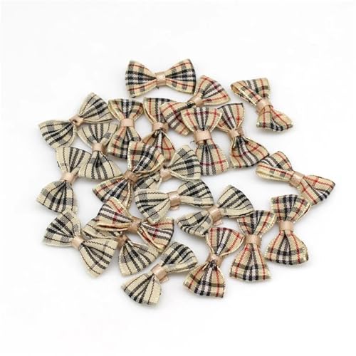 MZPOZB 100 STÜCKE DIY Kleine Satinband Fliege Hochzeit Verschönerung Handwerk Dekoration 1,5 cm * 3 cm(Mix Color) von MZPOZB