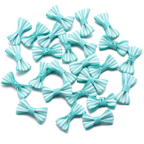 MZPOZB 100Pcs Bogen Handmade Home Hochzeit Party Decor Bowknot Bänder Nähen DIY Kleidung Dekorationen Zubehör(Deep Blue) von MZPOZB