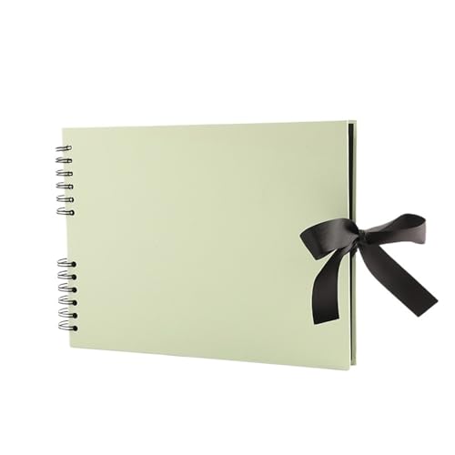 MZPOZB Personalisiertes Hochzeitsgästebuch, Reinigungsfotoalbum, Jubiläumsgeschenk for sie, Scrapbook-Cover, gedrucktes Gästebuch(Green,Black Text) von MZPOZB