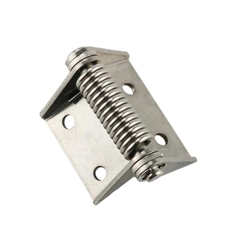 Selbstschließend Feder Scharnier Edelstahl-Scharnier mit selbstschließender Rückholfeder und großer Tragfähigkeit Federbelastete Scharniere(70mm StainlessSteel) von MZPOZB