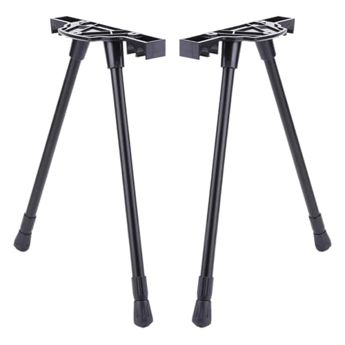 Tischbein Klappbare Camping-Tischbeine, tragbare, Faltbare Werkbankbeine aus Metall, höhenverstellbar, Couchtischbeine, Outdoor-Camping, DIY Möbelfuß(2 Sets) von MZPOZB