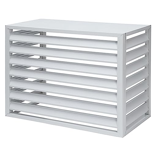 MZQMK Allwetter-Schutzabdeckung for zentrale Klimaanlage aus Aluminium for Außengeräte, Fensterläden, Klimaanlagenabdeckung for Außengeräte zur Müllablage, wasserdicht (Color : White, Size : 1.5P) von MZQMK
