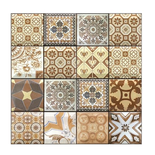 Papier Peint 3D Brique Pierre Adhesif Mural Autocollant, Dalle Plaque PVC Adhesive Murale, Décorations Murales, Papier Peint Autocollants Décoratifs(A,30x30cm(12x12in) 10pcs) von MZQMK