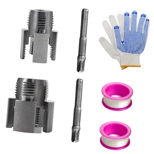 2 Stück Kohlenstoffstahl Wasserrohre Einfädler Set mit ergonomischem Sechskantgriff für Heimwerker und professionellen Einsatz Tragbares Sanitär-Werkzeugset für Hausreparatur 2 Stück Kohlenstoffstahl Wasserrohre Einfädler Set mit ergonomischem Sechskantgriff für Heimwerker und professionellen Einsatz Tragbares Sanitär-Werkzeugset für Hausreparatur von MZRAN