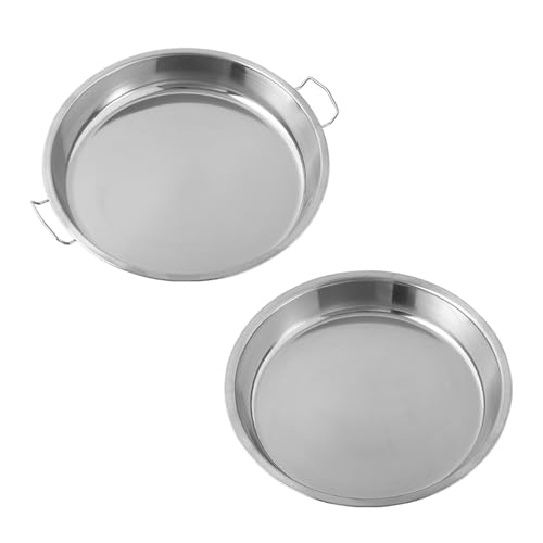 2er Set Edelstahl Dampfplatte Serviertablett Spülmaschinenfest Dämpfen Reis Tablett Liangpi Maker Servierschale 2er Set Edelstahl Dampfplatte Serviertablett Spülmaschinenfest Dämpfen Reis Tablett Liangpi Maker Servierschale von MZRAN