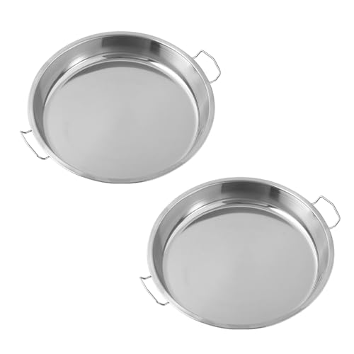 2er Set Edelstahl Dampfplatte Serviertablett Spülmaschinenfest Dämpfen Reis Tablett Liangpi Maker Servierschale 2er Set Edelstahl Dampfplatte Serviertablett Spülmaschinenfest Dämpfen Reis Tablett Liangpi Maker Servierschale von MZRAN