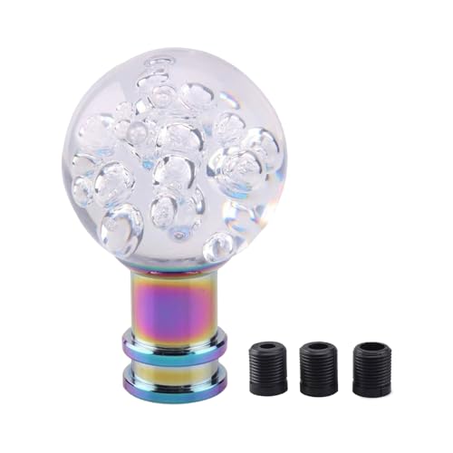 Crystal Acrylic Gear Shifter Knob with 3 Adapters Ergonomic Design for Manual Automatic Transmission Vehicles Smooth Gear Shifting Handle von MZRAN