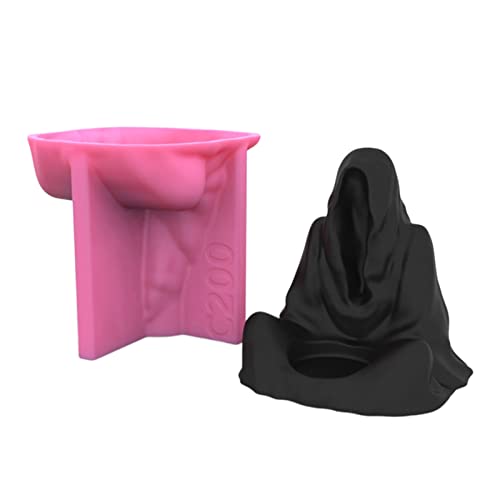 Einzigartige Hexenform Halter Silikonform Halloween Zauberer Kerzenständer Harz Epoxid Gießform Tisch Ornament von MZRAN