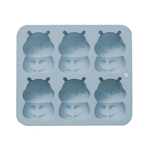 Große Capybaras-Kuchenform mit 6 Mulden, lebensmittelechtes Silikon, Schokolade, Dessert, Backwaren, Familientreffen, Backwaren von MZRAN
