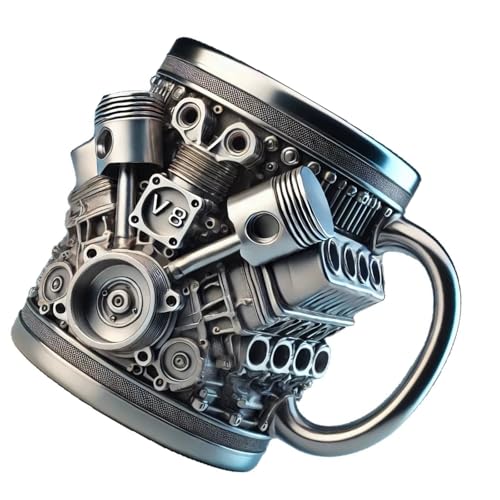 MZRAN Bierkrug aus Kunstharz mit mechanischem Muster, doppelwandig, isoliert, Wärmespeicherung, Wasserbecher, Automobil-Motor-Trinkgeschirr MZRAN Bierkrug aus Kunstharz mit mechanischem Muster, doppelwandig, isoliert, Wärmespeicherung, Wasserbecher, Automobil-Motor-Trinkgeschirr von MZRAN