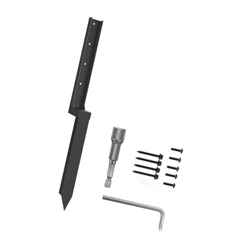 MZRAN Verdickte Zaun-Reparatur-Kits, Zaunpfostenanker-Kits, Stahlanker, Erdspieße, Pfosten für Reparatur, gekippt von MZRAN