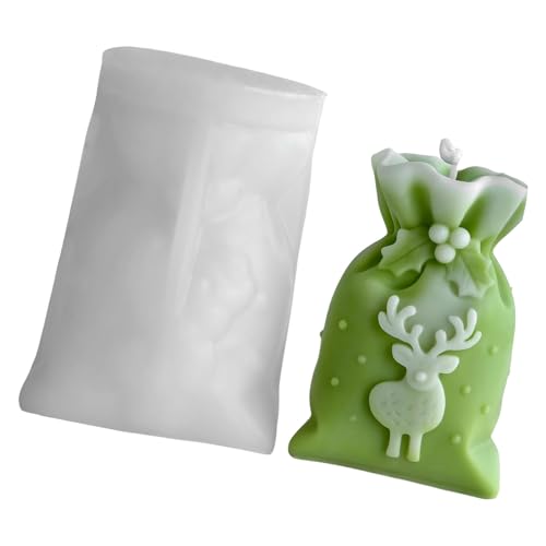 Silikonform mit Weihnachtsmotiven, Geschenkbeutel für handgefertigte Seife, Heimdekoration, Form zum Basteln von MZRAN